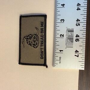 Gadsden Flag Snake Don't Tread On Me Patch Embroidered Sew On Applique